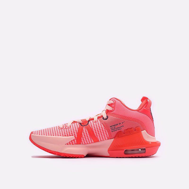 мужские розовые баскетбольные кроссовки Nike Lebron Witness 7 DM1123-600 - цена, описание, фото 2